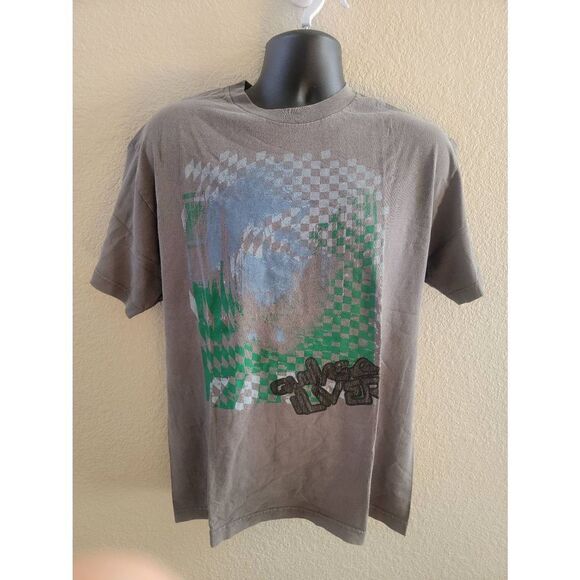 Quicksilver Men's Gray Short Sleeve Abstract Graphic Tee Size Large - Picture 1 of 7
